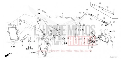 FLEXIBLE DE RADIATEUR/TUYAU D'EAU CRF1100A3S de 2025